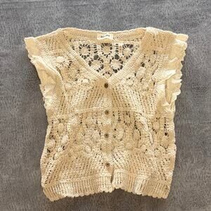 Adora Crochet Short Sleeve Shawl
